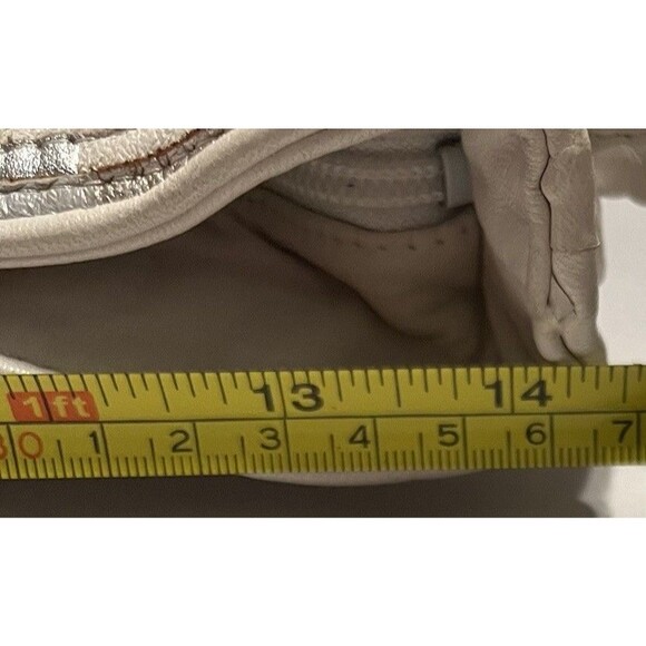 Vintage Sharif Bucket Bag Made in USA Striped Metallic Leather Shoulder Bag - Picture 12 of 13